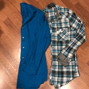 2 button down shirts